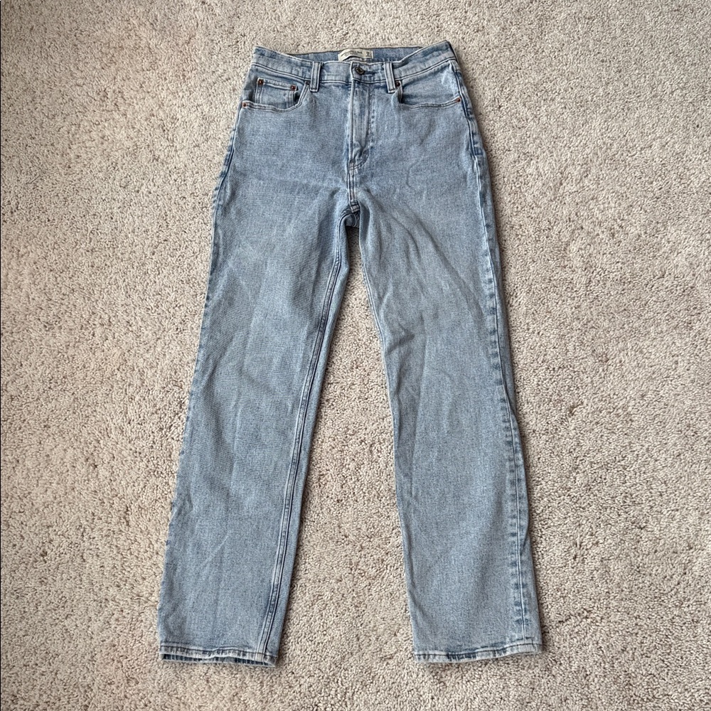 Abercrombie Ultra High Rise Ankle Straight Women's Jeans